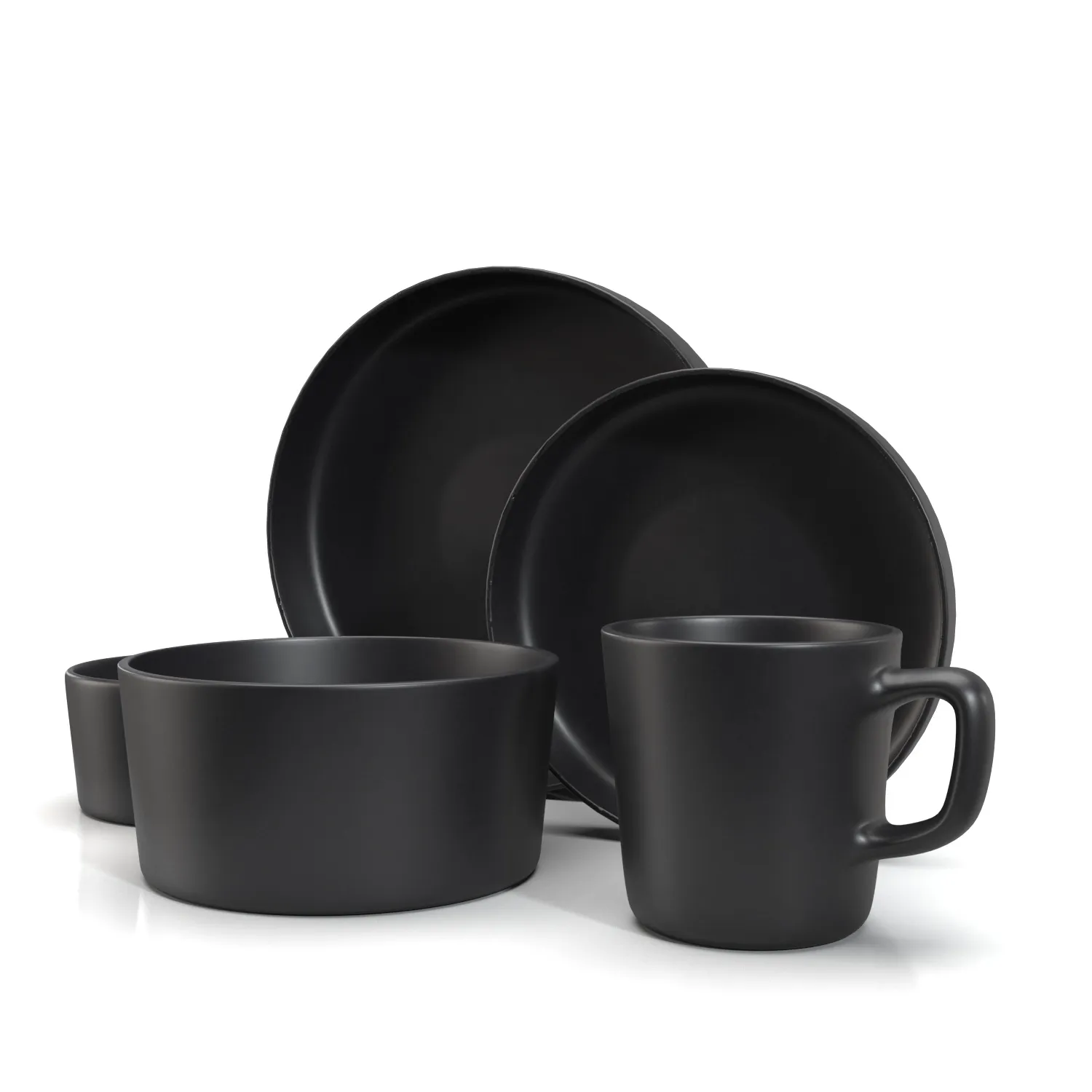 Elama Luxmatte Contemporary Dinnerware Set PBR 3D Model_03